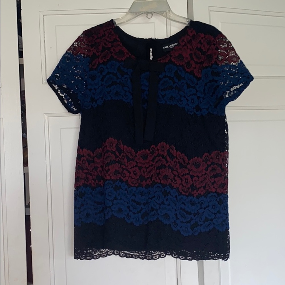 Karl Lagerfeld Lace Shirt